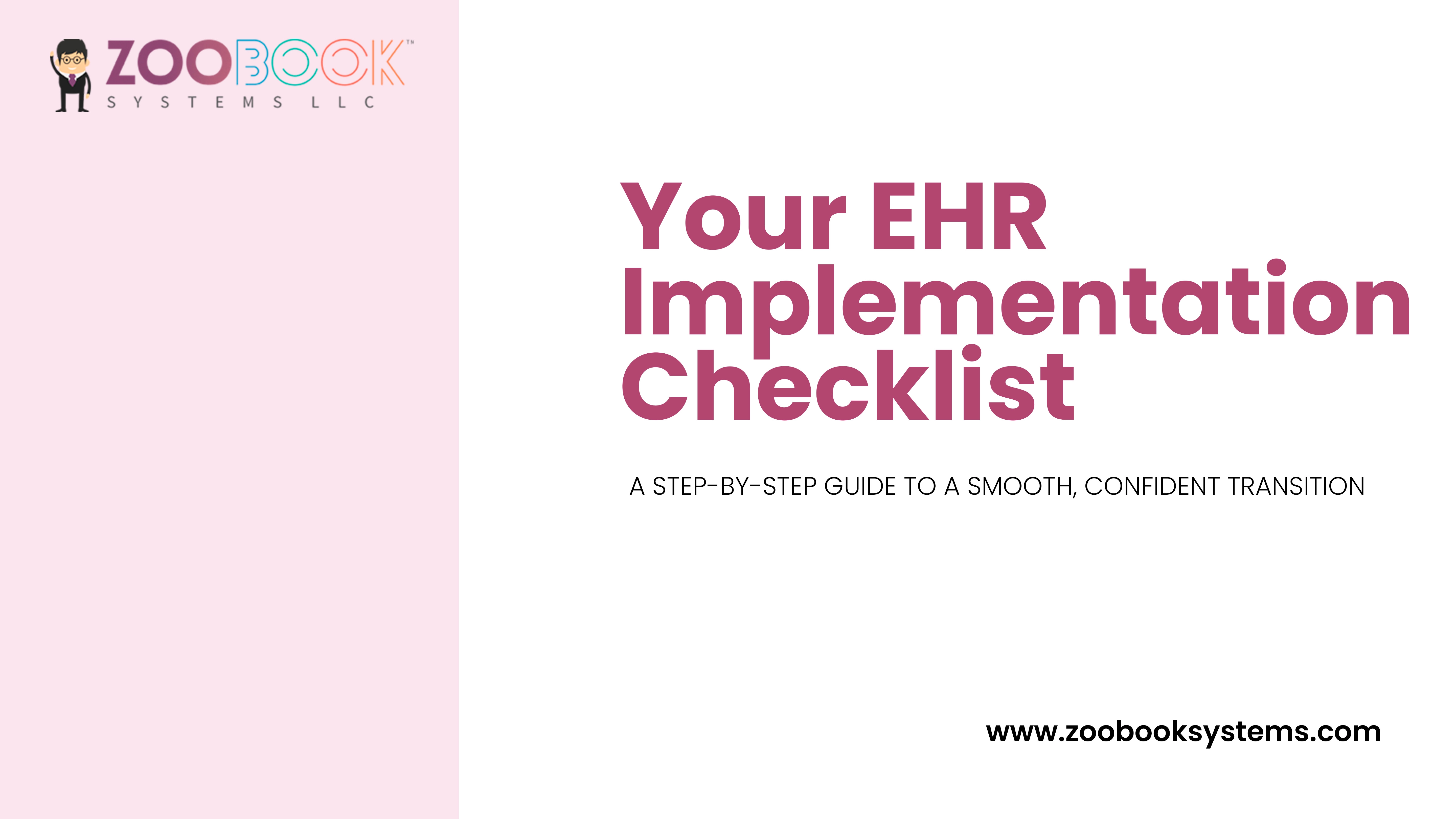Zoobook EHR Checklist