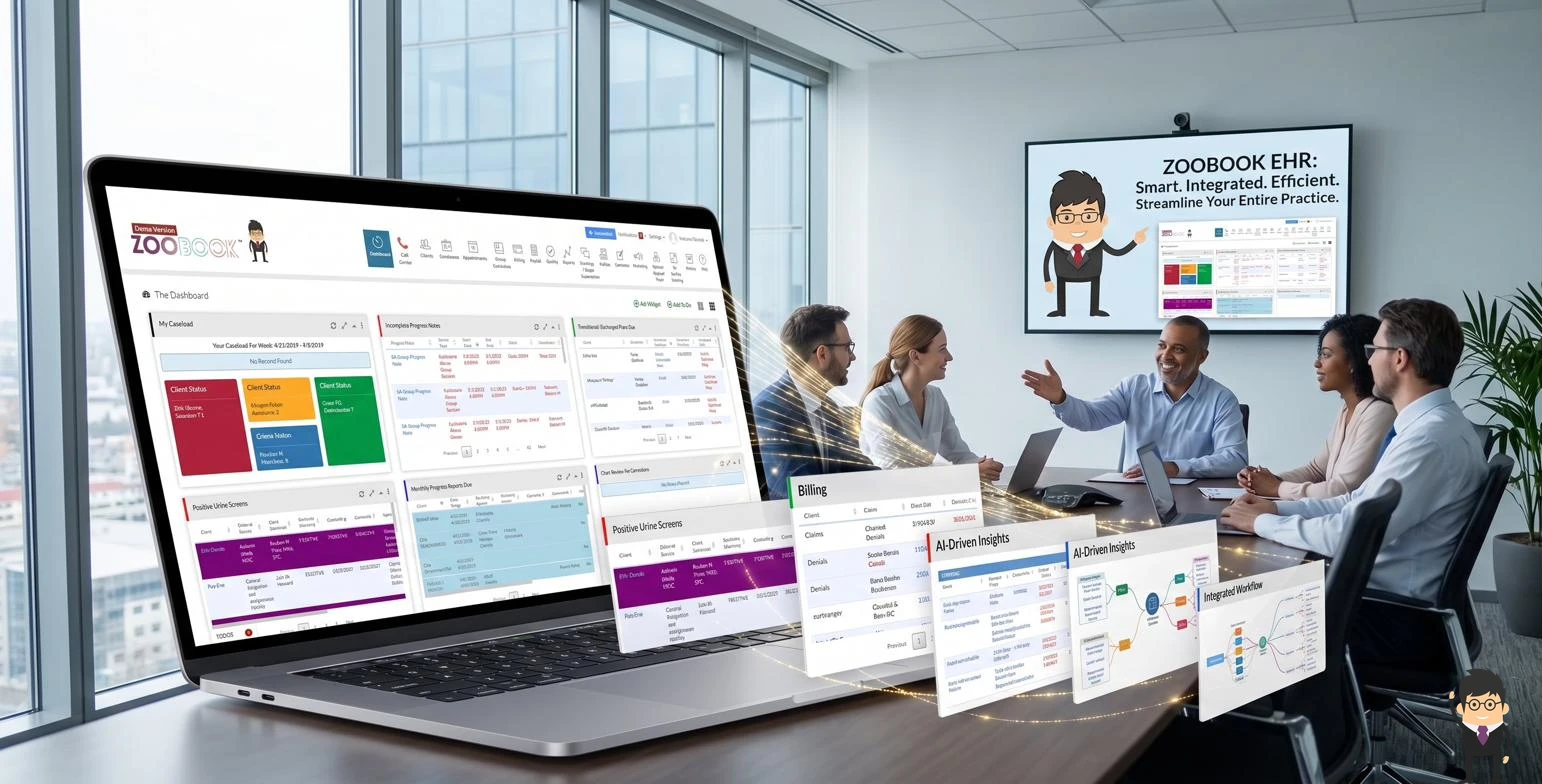 Zoobook integrated billing and dashboard